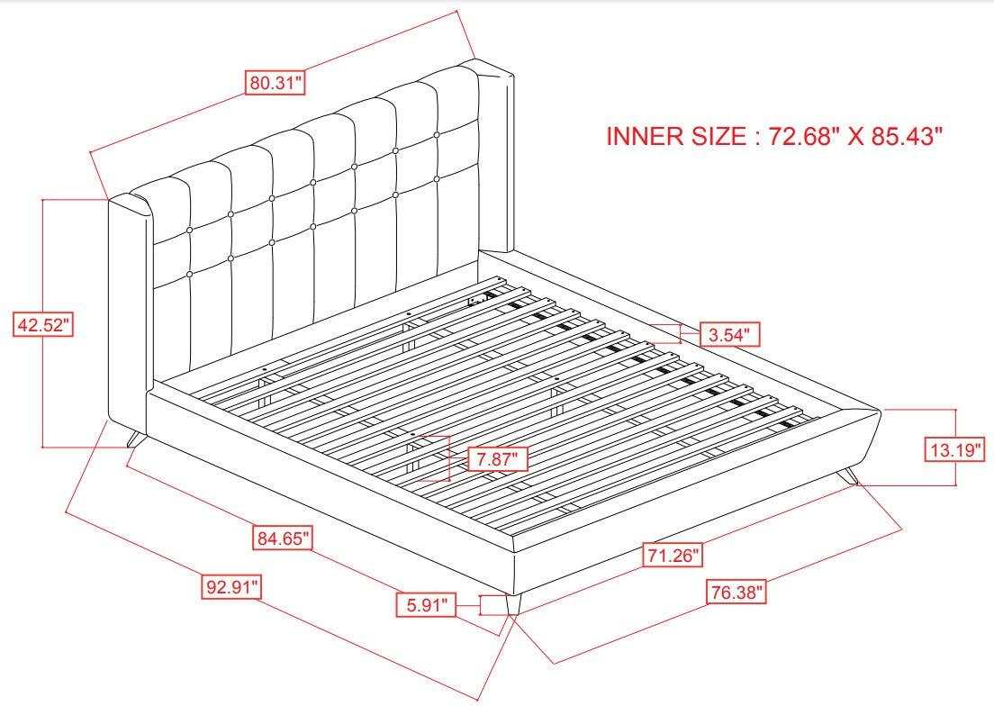 Carrington Grey California King Bed - Ornate Home