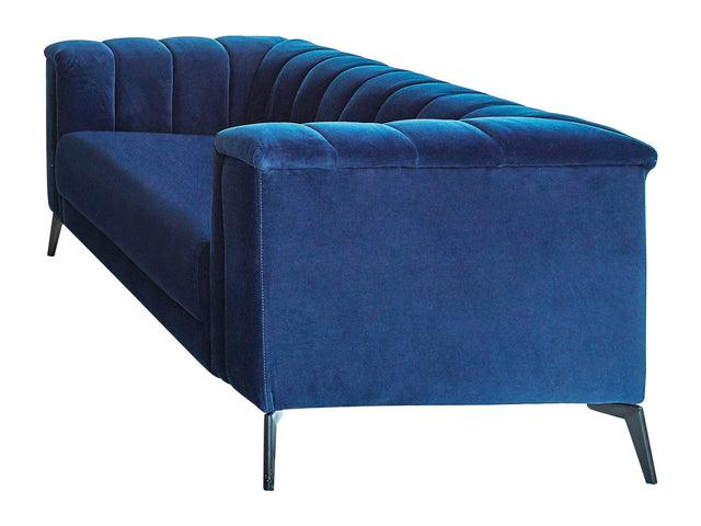 Chalet Blue Velvet Loveseat - Ornate Home