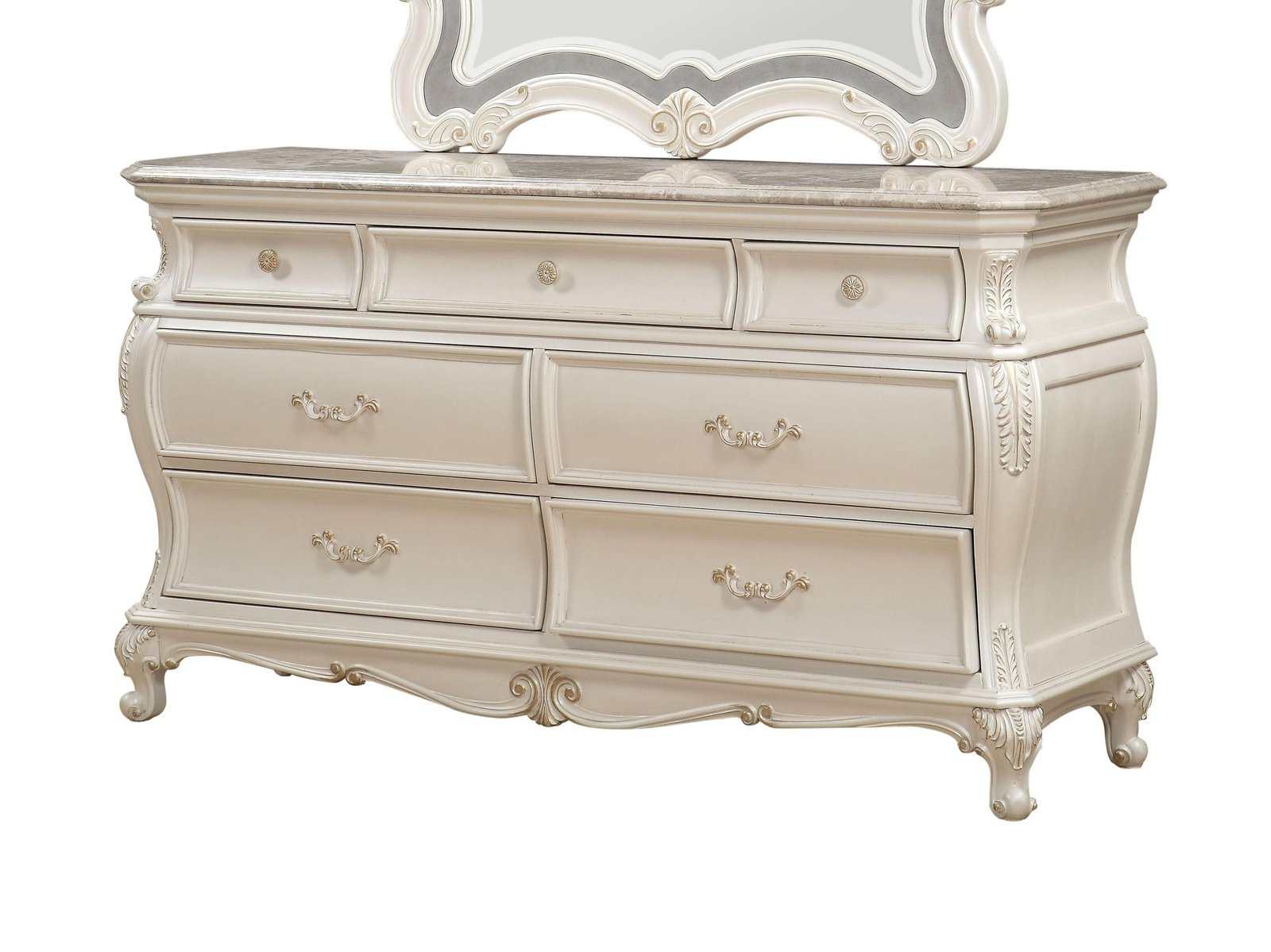 Chantelle Pearl White Dresser - Ornate Home