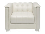 Chaviano Pearl White Chair - Ornate Home