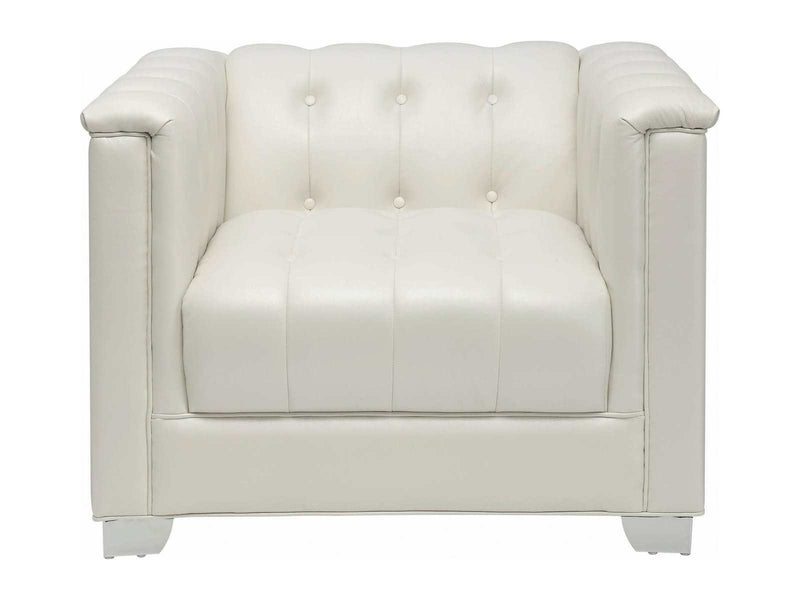 Chaviano - Pearl White - Chair - Ornate Home