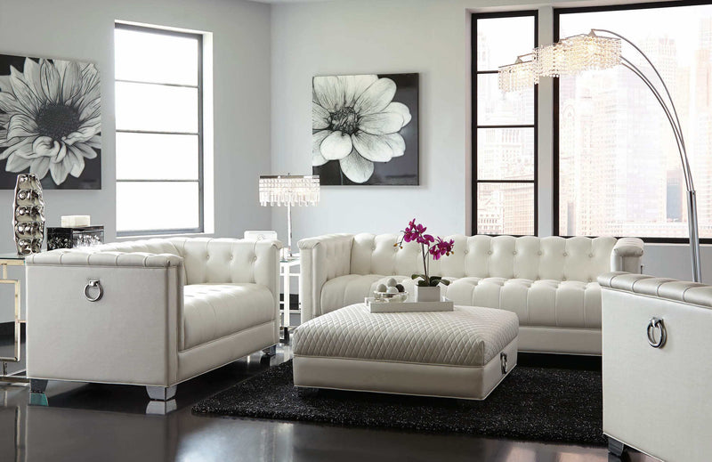 Chaviano - Pearl White - Chair - Ornate Home