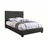 Chloe Charcoal Eastern King Panel Bed - Ornate Home