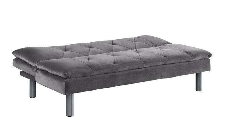 Cilliers - Gray Velvet - Futon / Adjustable Sofa - Ornate Home