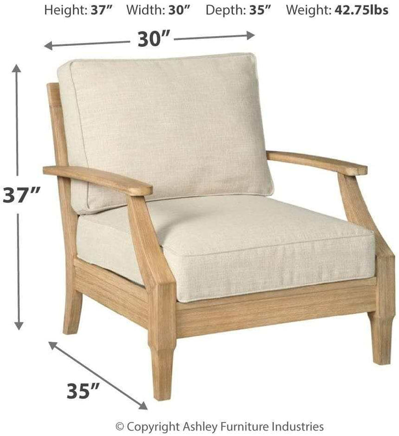 Clare View Outdoor Lounge Chair w/ Cushion - Ornate Home