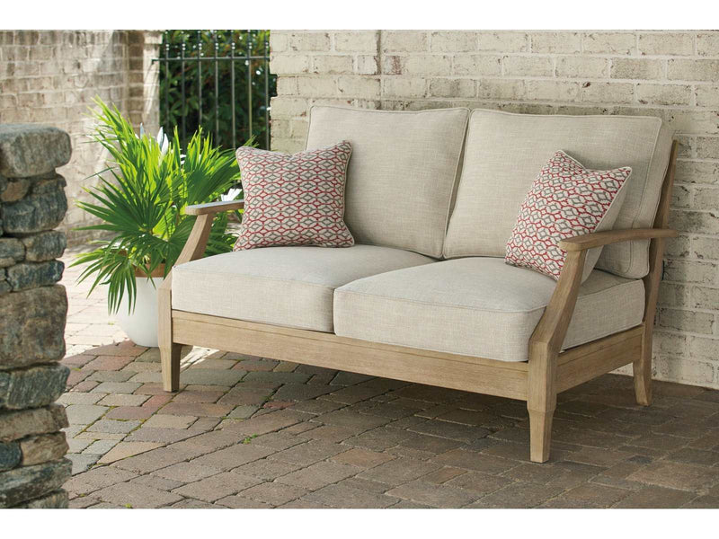 Clare View Outdoor Loveseat w/ Cushion - Ornate Home