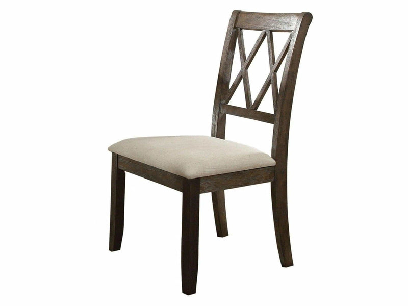 Claudia - Beige & Salvage Brown - Side Chair (Set of 2) - Ornate Home
