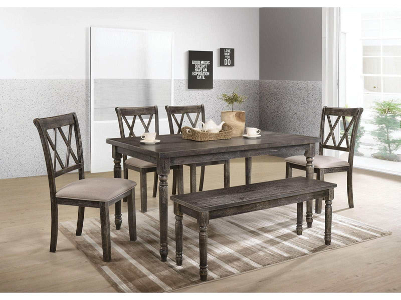 Claudia II Weathered Gray Dining Table - Ornate Home