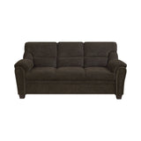 Clemintine Brown Stationary Sofa - Ornate Home