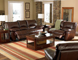 Clifford Dark Brown 2pc Motion Living Room Set - Ornate Home