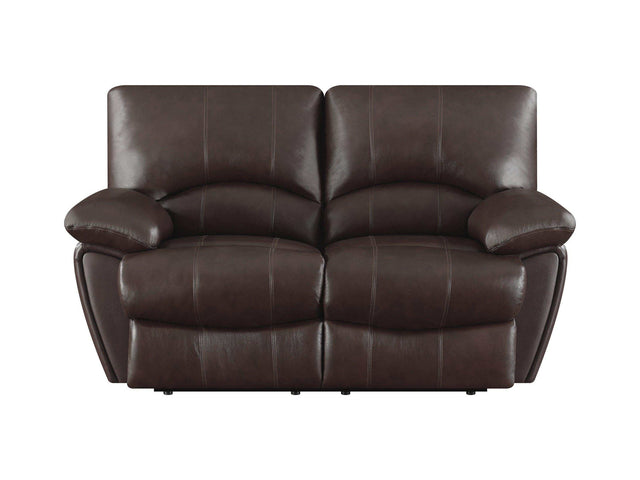 Clifford Dark Brown Motion Loveseat - Ornate Home