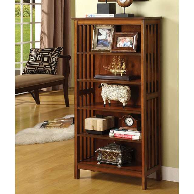 Valencia Antique Oak Media Shelf - Ornate Home