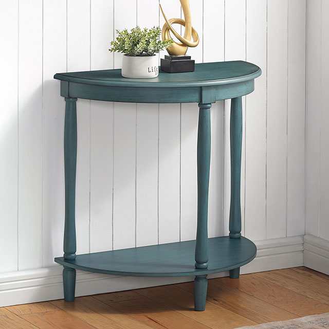 Menton Antique Teal Side Table - Ornate Home