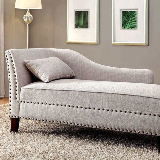 Stillwater Beige Chaise - Ornate Home