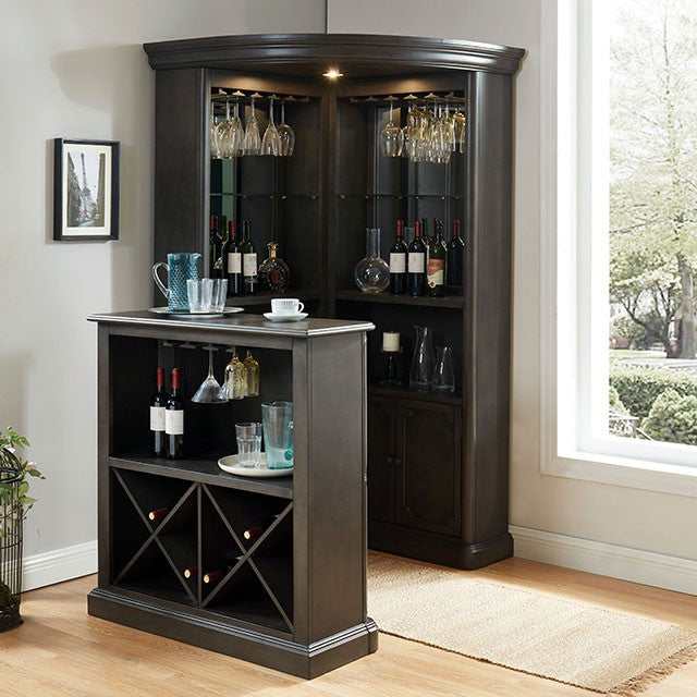 Voltaire Gray Bar Table - Ornate Home