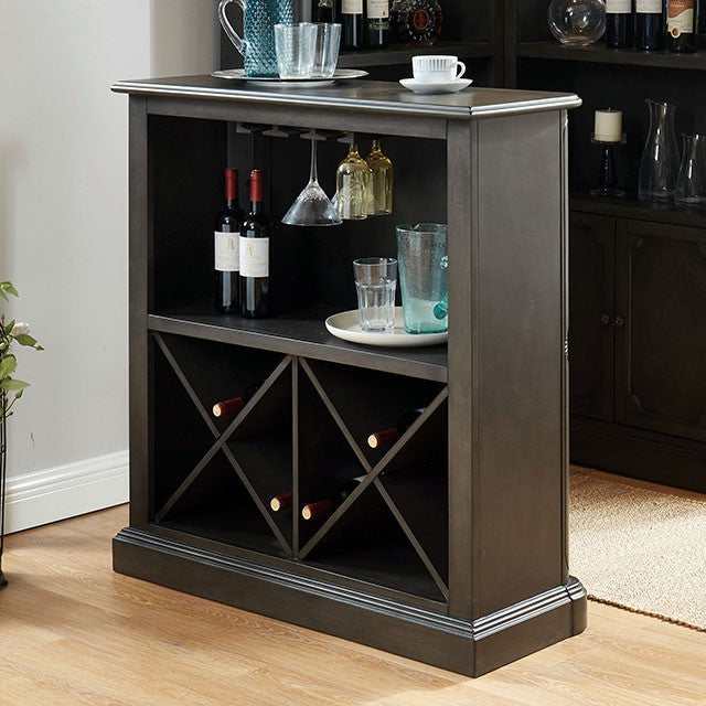 Voltaire Gray Bar Table - Ornate Home