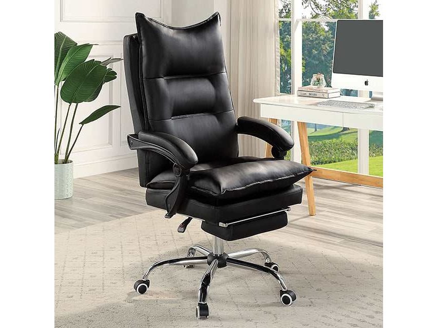 Perce Black Office Chair - Ornate Home