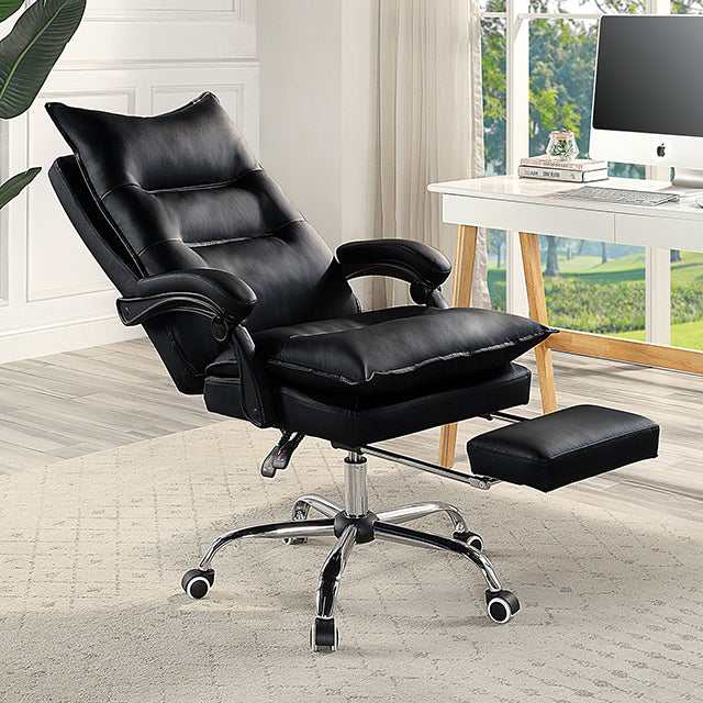 Perce Black Office Chair - Ornate Home