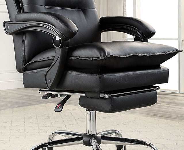 Perce Black Office Chair - Ornate Home