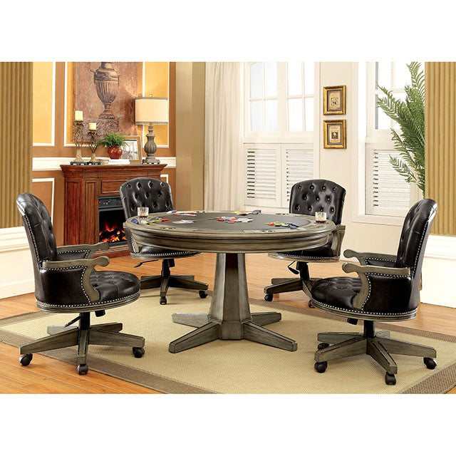 Yelena Gray Game Table - Ornate Home