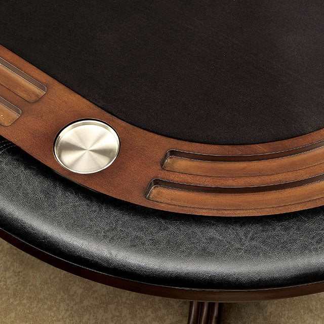 Melina Brown Cherry Game Table - Ornate Home
