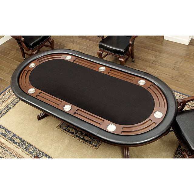 Melina Brown Cherry Game Table - Ornate Home
