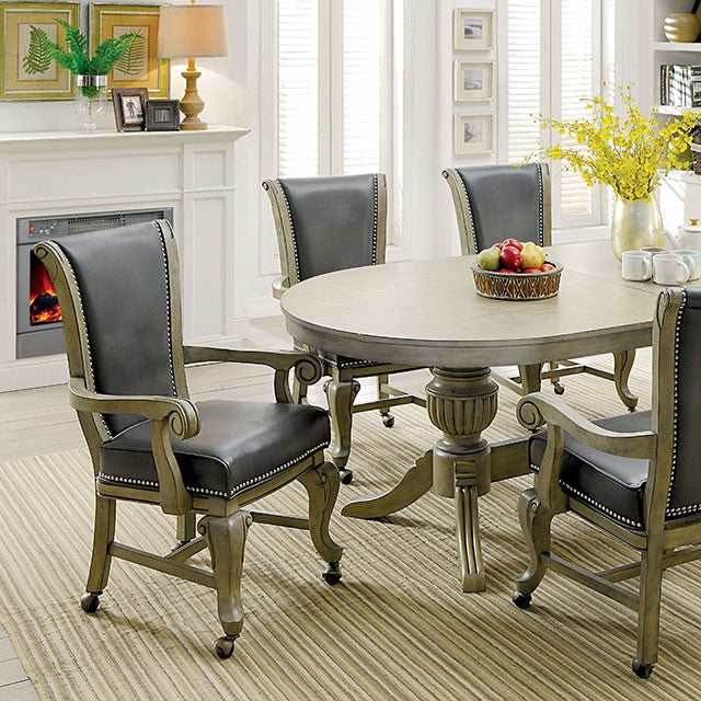 Melina Gray Game Table - Ornate Home