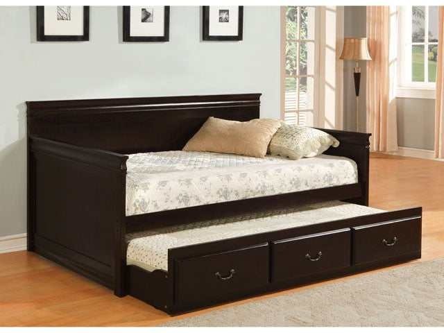 Sahara Espresso Daybed w/ Twin Trundle - Ornate Home