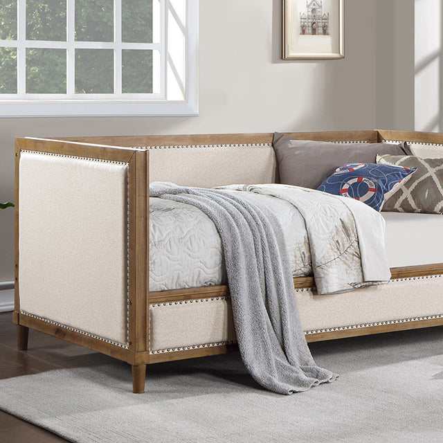 Chiron Beige/Light Oak Twin Daybed - Ornate Home