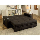 Mavis Dark Brown Futon Sofa - Ornate Home