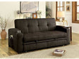 Mavis Dark Brown Futon Sofa - Ornate Home