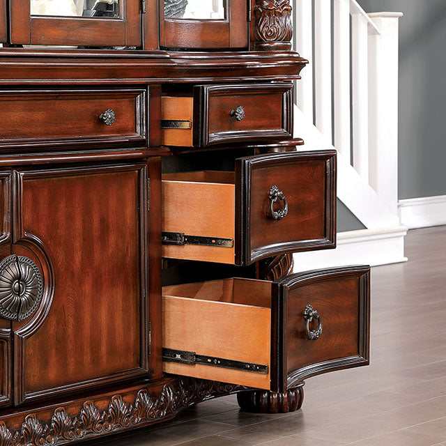 Canyonville Brown Cherry Hutch & Buffet - Ornate Home