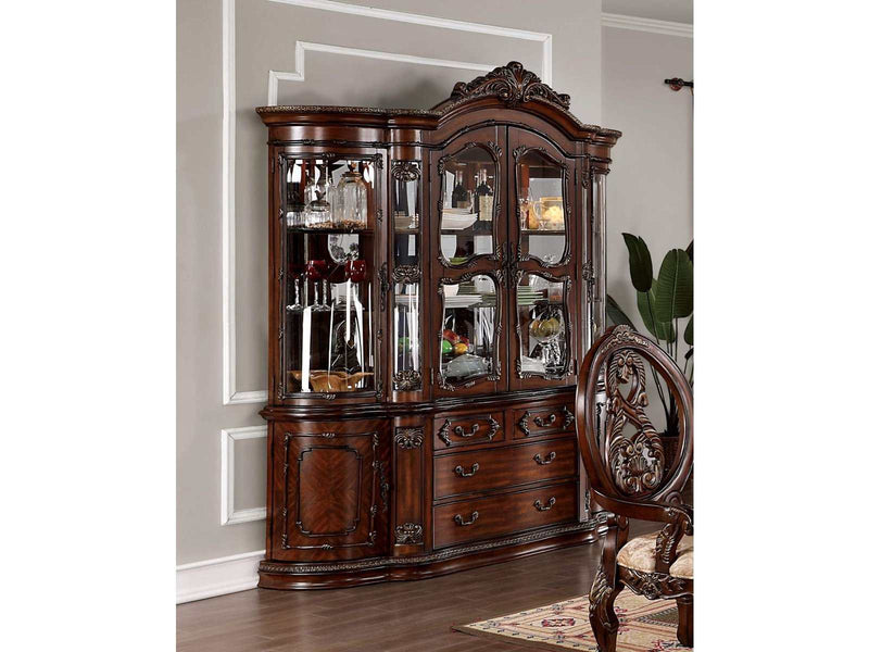 Normandy Brown Cherry Hutch & Buffet - Ornate Home