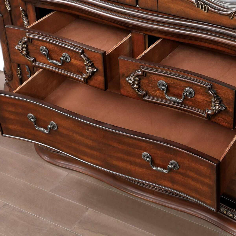 Normandy Brown Cherry Hutch & Buffet - Ornate Home