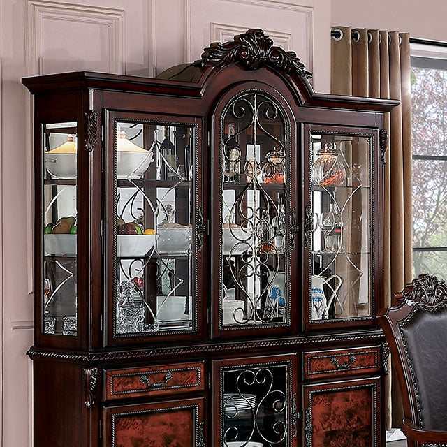 Picardy Brown Cherry Hutch & Buffet - Ornate Home