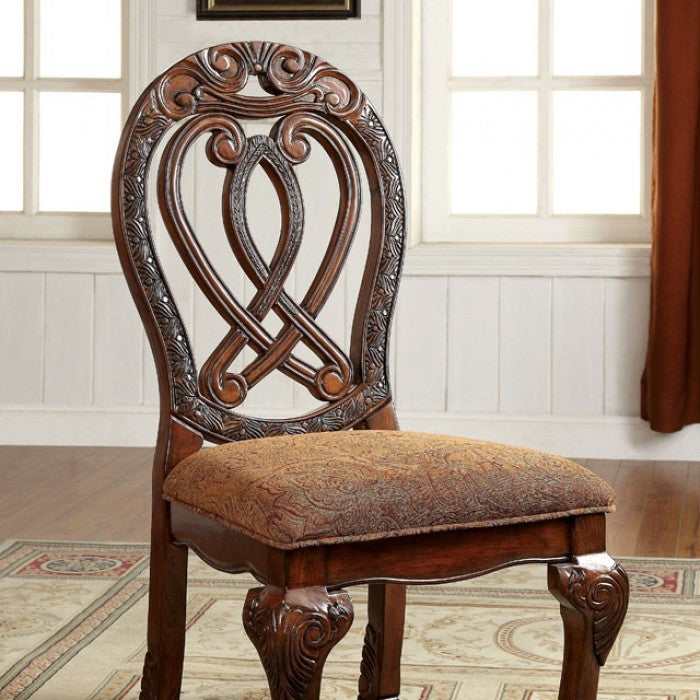 Wyndmere Brown & Cherry Side Chair (Set of 2) - Ornate Home