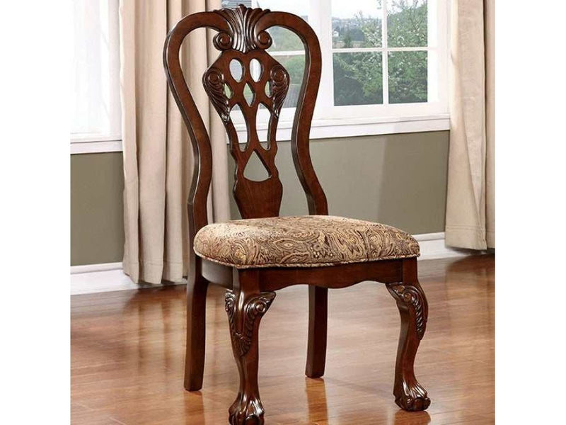 Elana Brown Cherry & Brown Dining Side Chair (Set of 2) - Ornate Home