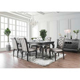 Amina Gray Dining Room Set / 7pc - Ornate Home