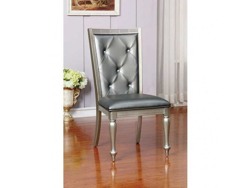 Sarina - Silver - Side Chair (Set of 2) - Ornate Home