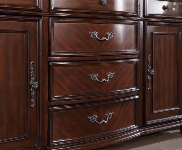 Nouvelle Brown Cherry Hutch & Buffet - Ornate Home