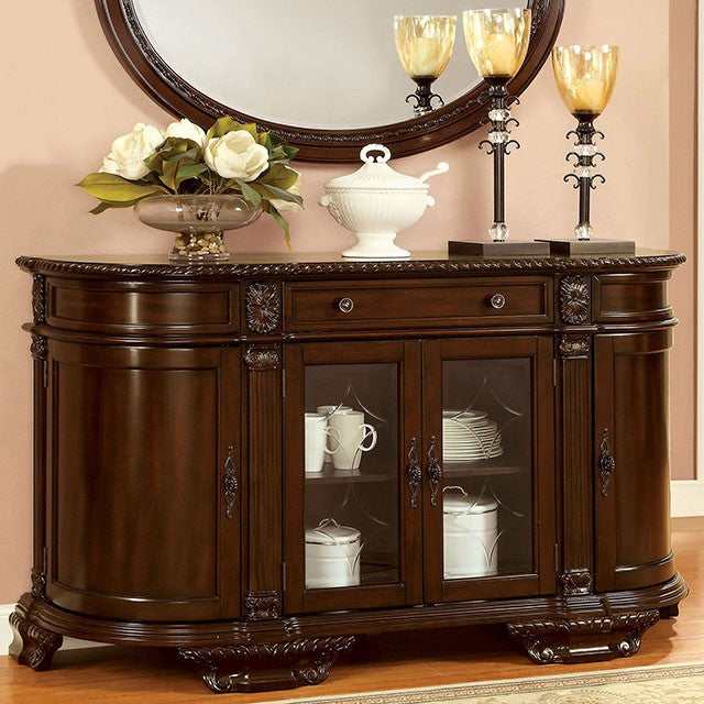 Bellagio Brown Cherry Server - Ornate Home