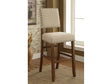 Sania Rustic Oak & Ivory Bar Chair (Set of 2) - Ornate Home