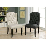 Sania Antique Black & Gray Side Chair (Set of 2) - Ornate Home