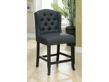 Sania III Antique Black & Gray Counter Height Dining Chair (Set of 2) - Ornate Home