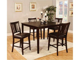 Bridgette II Espresso Counter Height Dining Set / 5pc - Ornate Home