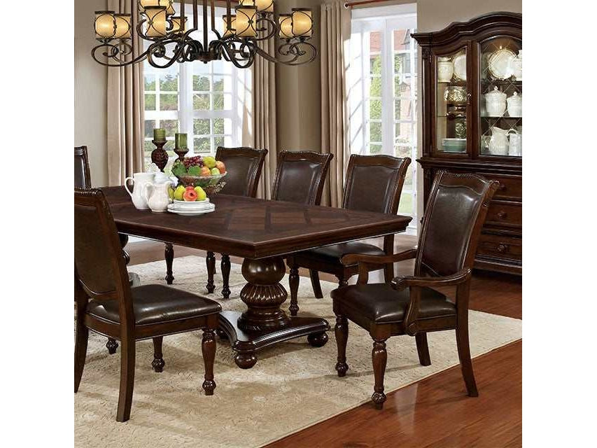 Alpena Brown Cherry Dining Table - Ornate Home