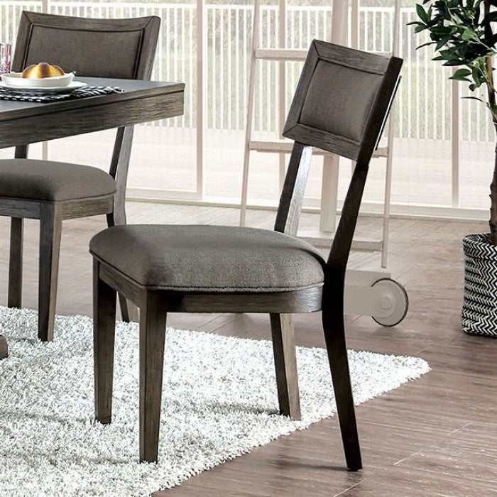 Leeds Rustic Gray Side Chair (Set of 2) - Ornate Home