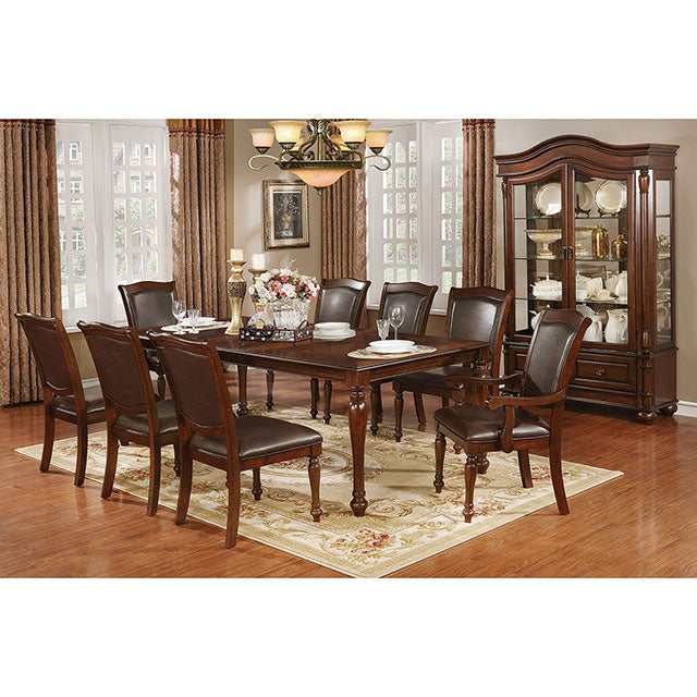 Sylvana Brown Cherry/Espresso Dining Table - Ornate Home