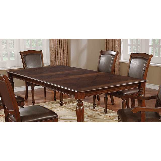 Sylvana Brown Cherry/Espresso Dining Table - Ornate Home