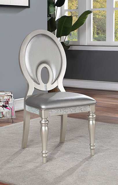 Cathalina Silver Side Chair (Set of 2) - Ornate Home